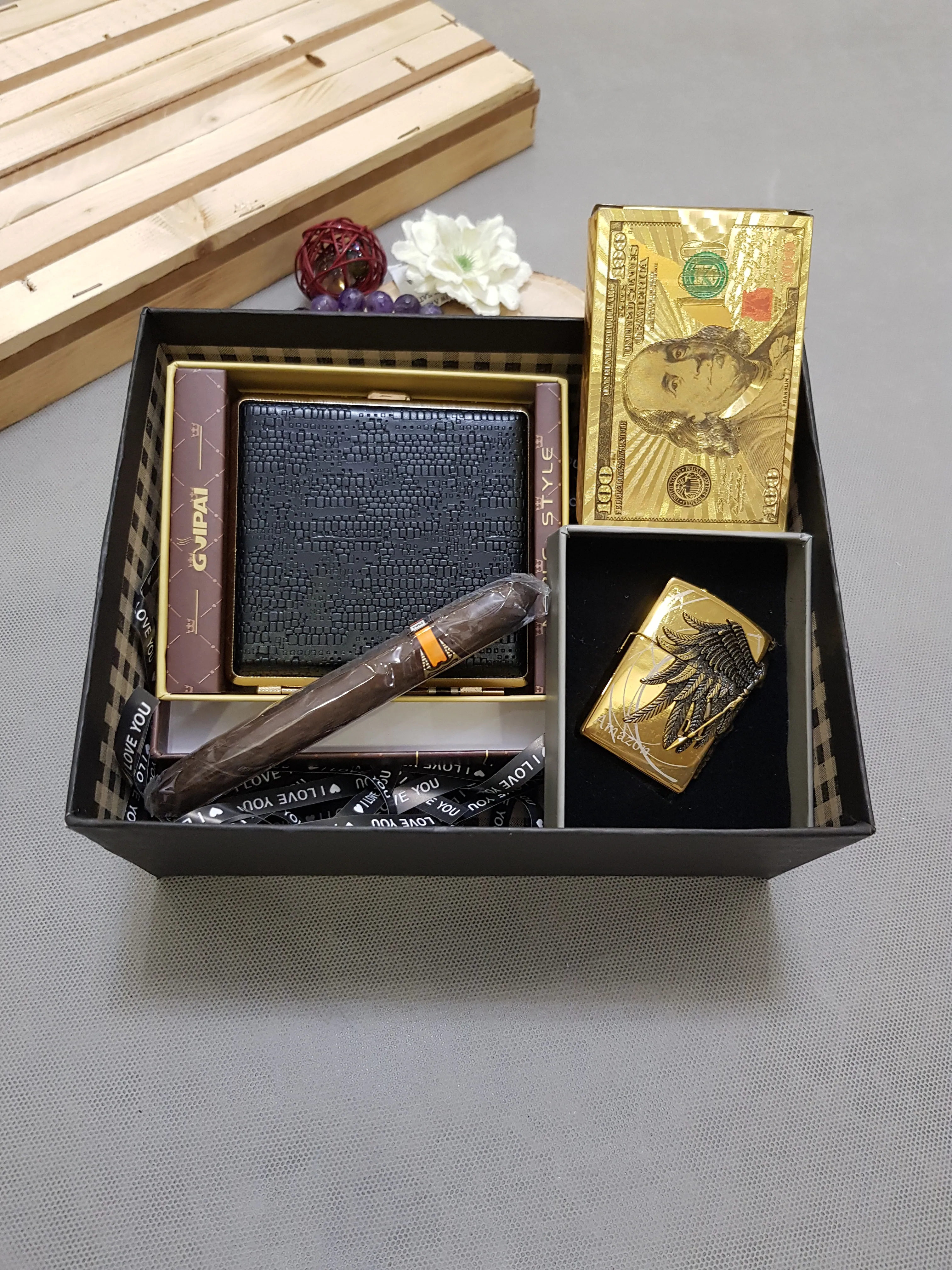Gift box, lighter and passover