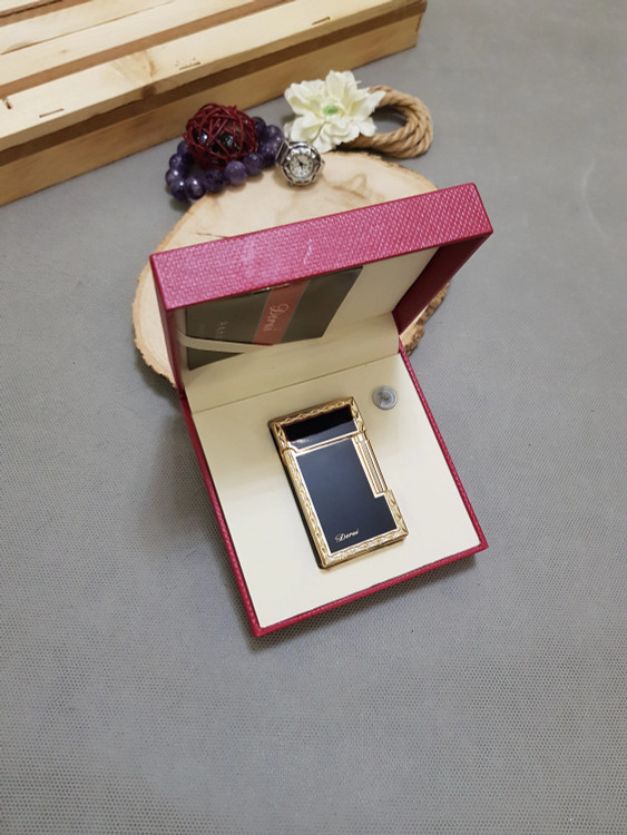 فندک گازی بغلزن مشکی طلایی دروی لاین 2