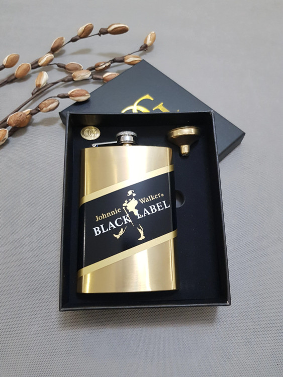 بطری جیبی بلک لیبل رنگ طایی