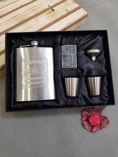 ست بطری جیبی فندکدار استیل جک دنیلز