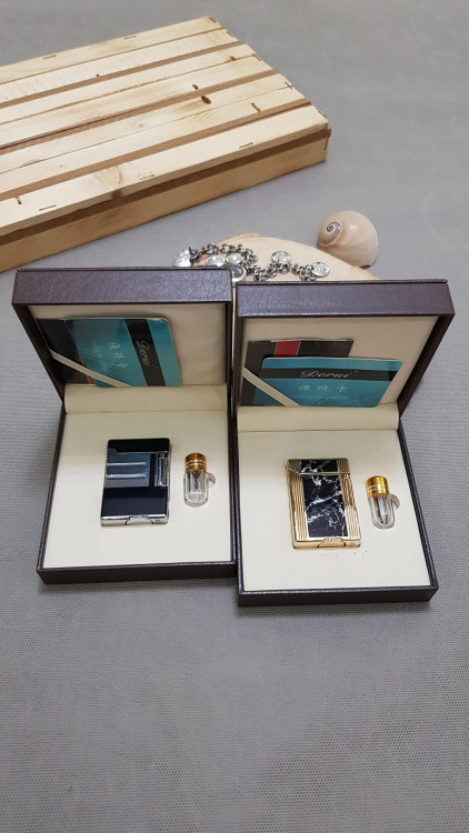 فندک گازی بغلزن چرخشی (derui) قابل شارژ با تنظیم شعله | طراحی افقی لوکس