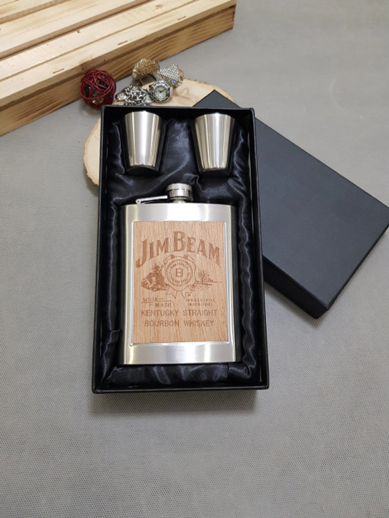 ست بطری جیبی دو شاته استیل ضد زنگ جیم بیم