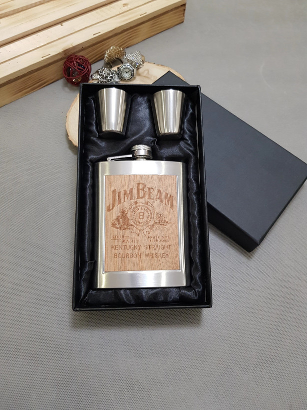 ست بطری جیبی دو شاته استیل ضد زنگ جیم بیم