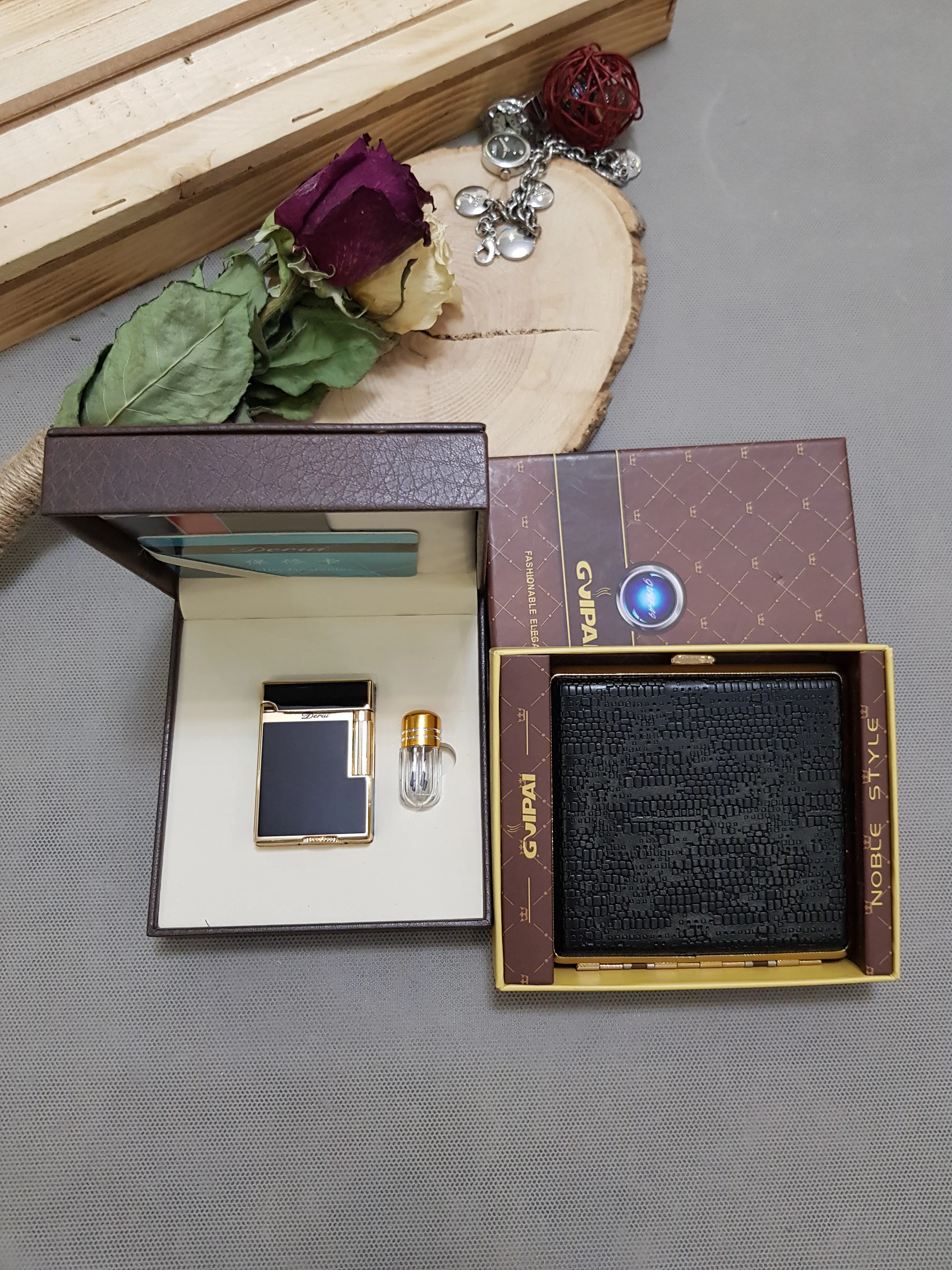 ست فندک با جا سیگاری