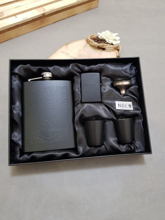 ست بطری جیبی درخت زندگی نماد خوش شانسی