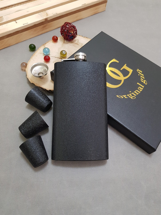 ست بطری جیبی کتابی ۳۶۰ سیسی استیل آسفالتی