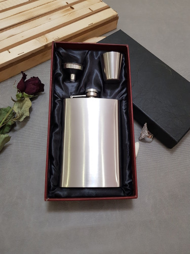 ست بطری جیبی استیل ساده ۲۷۰ سیسی