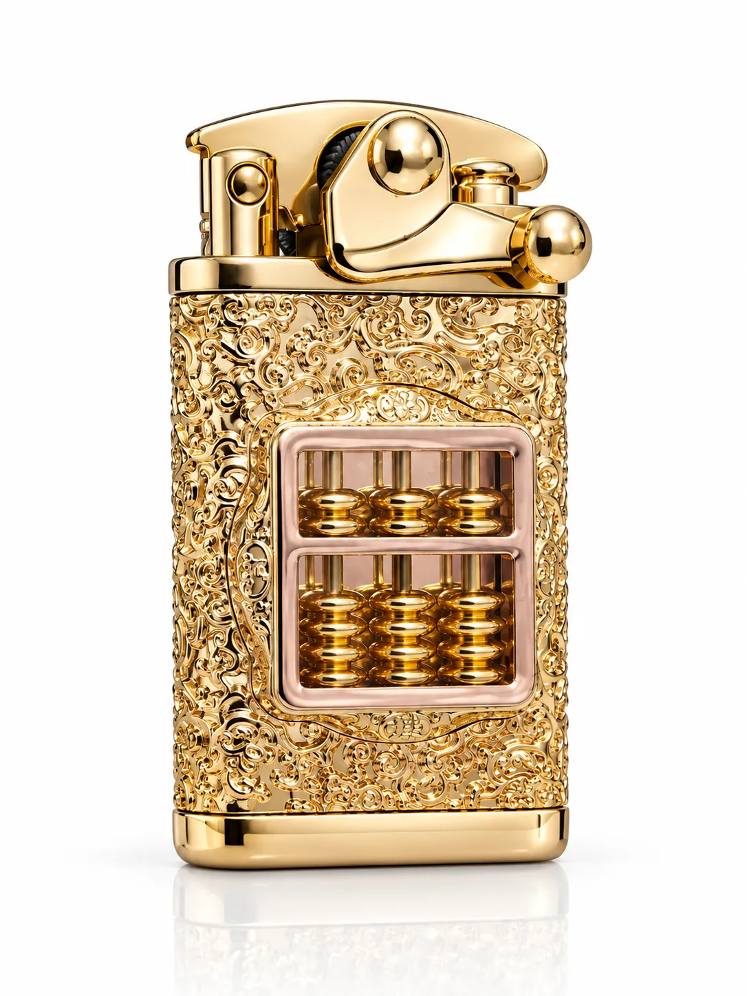 Zorro Gold Petrol Lighter with Abacus Feature